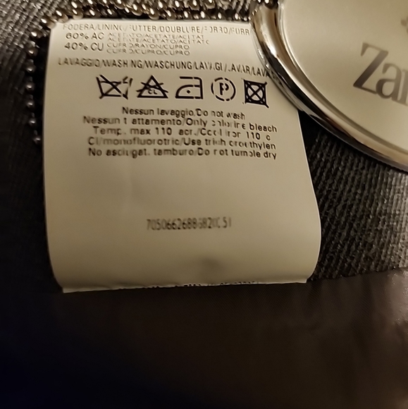 Zanella Italian Platinum Stretch wool lined handcrafted wrap skirt Sz 8T -NWT - Picture 3 of 12